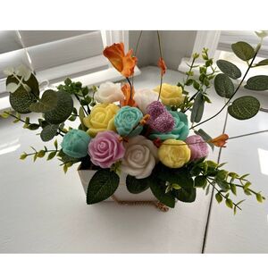 Handmade Goat's Milk Soap Flower Bouquet/Birthday/Mother’s Day/Easter/Spring